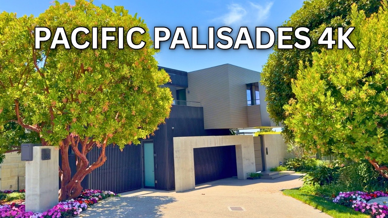 Driving the WEALTHIEST Streets of the PACIFIC PALISADES, Los Angeles CA (4K 60fps)