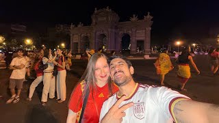 🔴 CELEBRANDO la VICTORIA de ESPAÑA en MADRID! 🇪🇸🗿⚽️