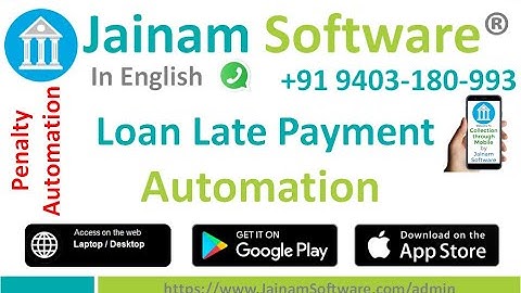 Auto Penalty Calculation | Loan Late Fee Automation | Late Fee Calculator |  Jainam Software