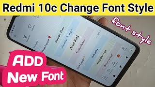 Famous Redmi 10c font style change // how to change font style Profile