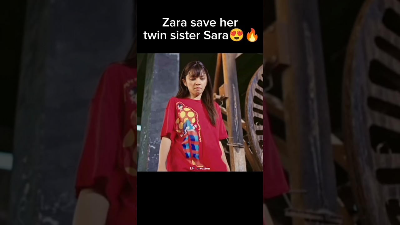 Zara attitude entry🔥🥵| She save her twin sister Sara🎀🥰| #judwaa #ainaasif #trending #attitude #fight