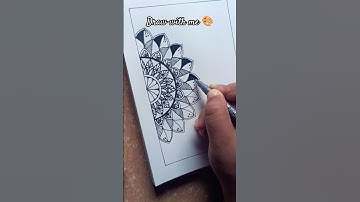 Easy Mandala❤️ #art #mandala #mandalaartdrawing #shorts #shortsfeed #foryou #drawing #creative