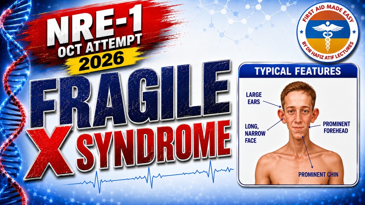 NRE-1 Fragile X Syndrome | Rapid Revision | First Aid Made Easy Platform By Dr Hafiz Atif