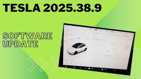 Tesla Software Update Version 2025.38.9 