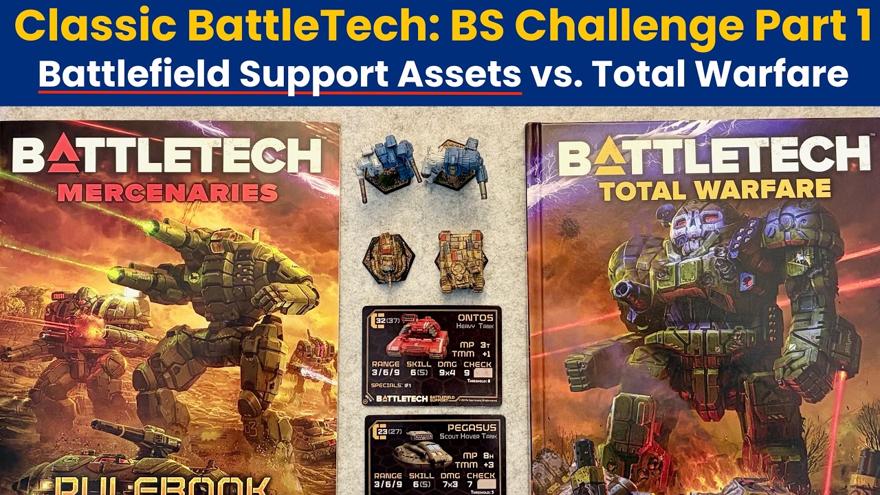 BS Challenge Pt 1 | Classic BattleTech Report | Battlefield Support Assets vs. Total Warfare Rules
