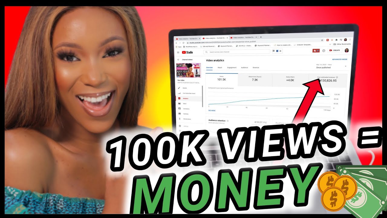 HOW MUCH YOUTUBE PAID ME FOR A VIDEO WITH 100K VIEWS | HOW TO MAKE MORE