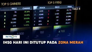 IHSG Hari Ini Ditutup Pada Zona Merah