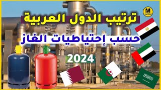 أكبر 10 دول عربية حسب إحتياطيات الغاز  إحصائيات 2024-  - إكتشف ثروة بلدك من الغاز 