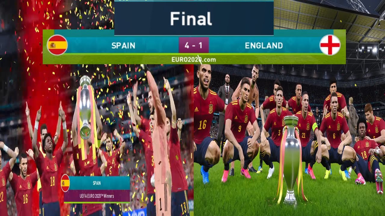 SPAIN (4) Vs ENGLAND (1) UEFA EURO 2020 FINAL Match ...