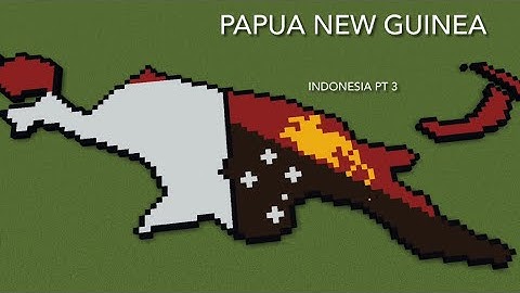 How to build the earth in Minecraft | part 51 | Papua New Guinea 🇵🇬