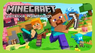 [002] Minecraft | Quicklook Walkthrough | PlayStation 5 4K 60FPS