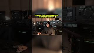 Clix plays Fortnite undercover in Beast Games City 2 🤫 @MrBeast