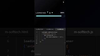 Animated loading bar with progress bar #progressbar #shorts #shortsfeed #webdesign #webdevelopment