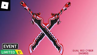 [EVENT] How To Get The FREE *Dual Red Cyber Swords* | ROBLOX Train For UGC ^^