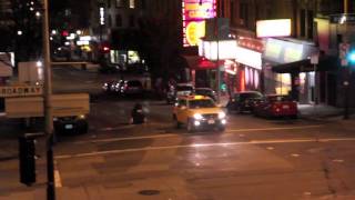 The North Beach Cowboy RIDES A GARBAGE CAN DOWN KEARNY STREET HILL