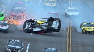 nascar all crashes 2013 Aaron's 499