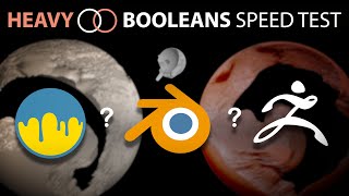 Heavy Mesh Live Booleans Speed Test: 3D Coat vs Blender vs ZBrsuh. Which is faster