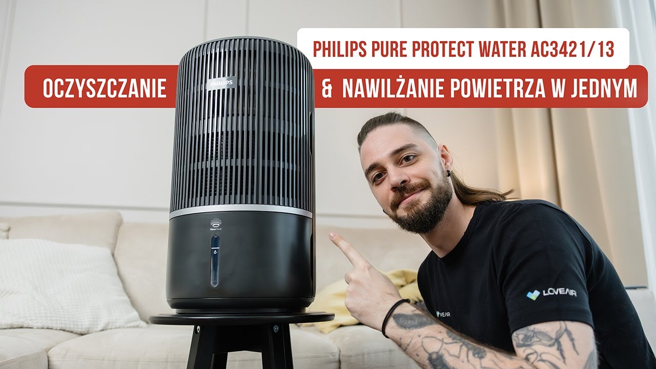 Philips Pure Protect Water AC3421/13 – inteligentne oczyszczanie i nawilżanie powietrza w jednym