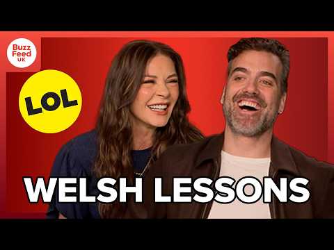 Catherine Zeta-Jones & Daniel Ings Teach Us Welsh and Discuss "Kill Jackie"