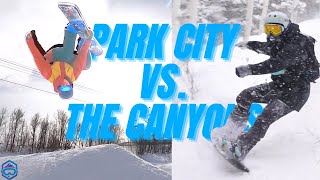 Park City vs. The Canyons - Powder vs. Park Snowboarding