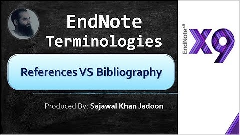 2.5 Difference between References and Bibliography | Research | EndNote
