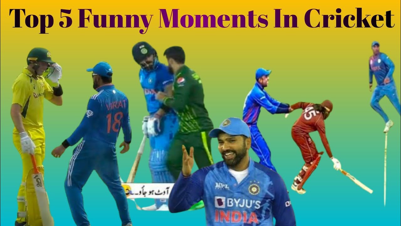 Top Five Funny Moments In Cricket 😂🏏 || Funny Cricket 😂 - YouTube