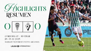 Resumen J.18 LaLiga Hypermotion: Córdoba CF 0 - SD Eibar 0 News