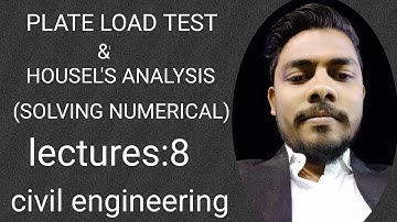 numerical on Plate load test and housel