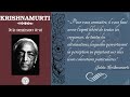 Jiddu krishnamurti  de la connaissance de soi