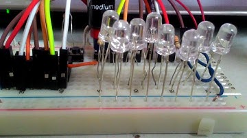 Pic assembly Rotate left and Right a LED (RLF RRF) when press the button