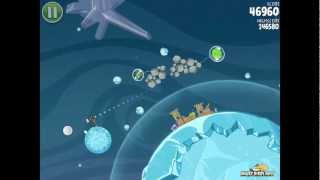 Angry Birds Space S-4 Cold Cuts Bonus Level Walkthrough screenshot 4