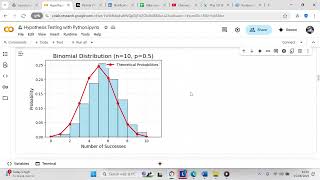 Create a binomial distribution with  numpy