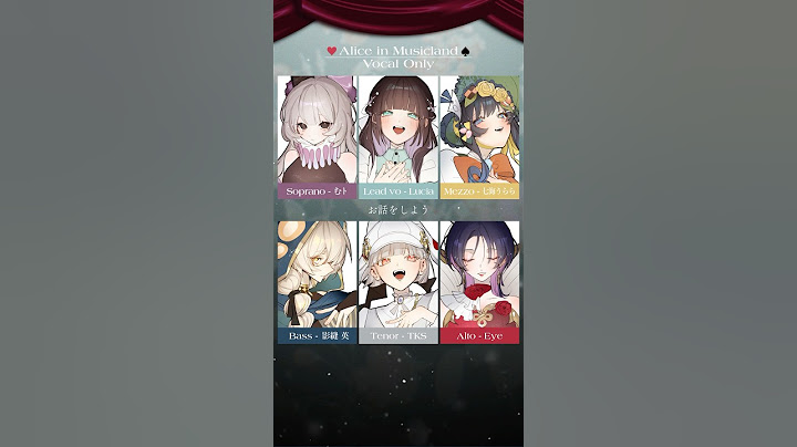 【声だけver Part2】Alice in Musicland / Lucia × TKS × 影縫 英 × 七海うらら × むﾄ × Eye #cover #shorts #AinMコラボ