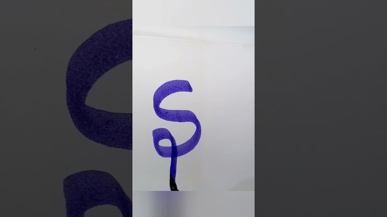  S H Letter Youtubeshorts Blogger Mrsmindvoice Like Brushpen New Calligraphy Trending