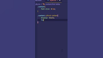CSS Drop Cap Effect #shorts