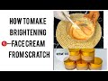 How to make Brightening Face Cream from scratch - prime side