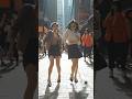 Girls Dancing In Hong Kong Street