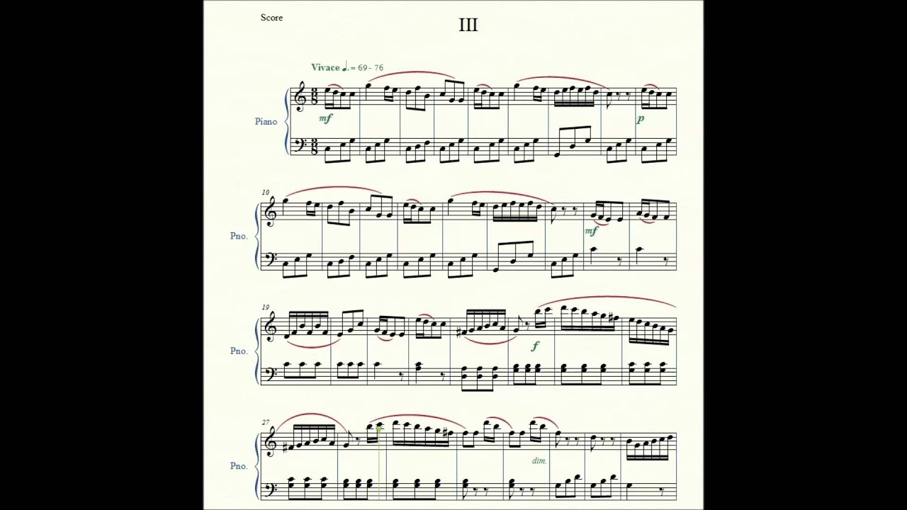 Sonatina in C Major (op. 36, no.1) Third Movement - Muzio Clementi ...