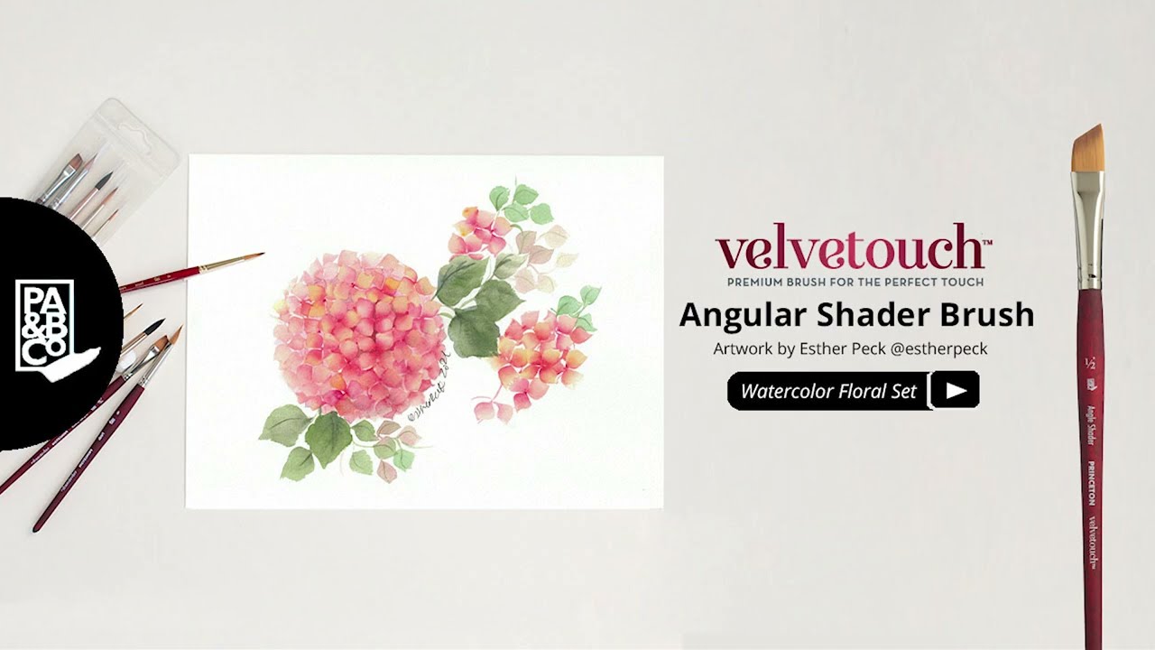 Painting Florals with a Velvetouch Angle Shader