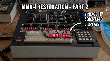MMD-1 Restoration - Part 2: breadboarding HP 5082-7340 displays, bad RAM