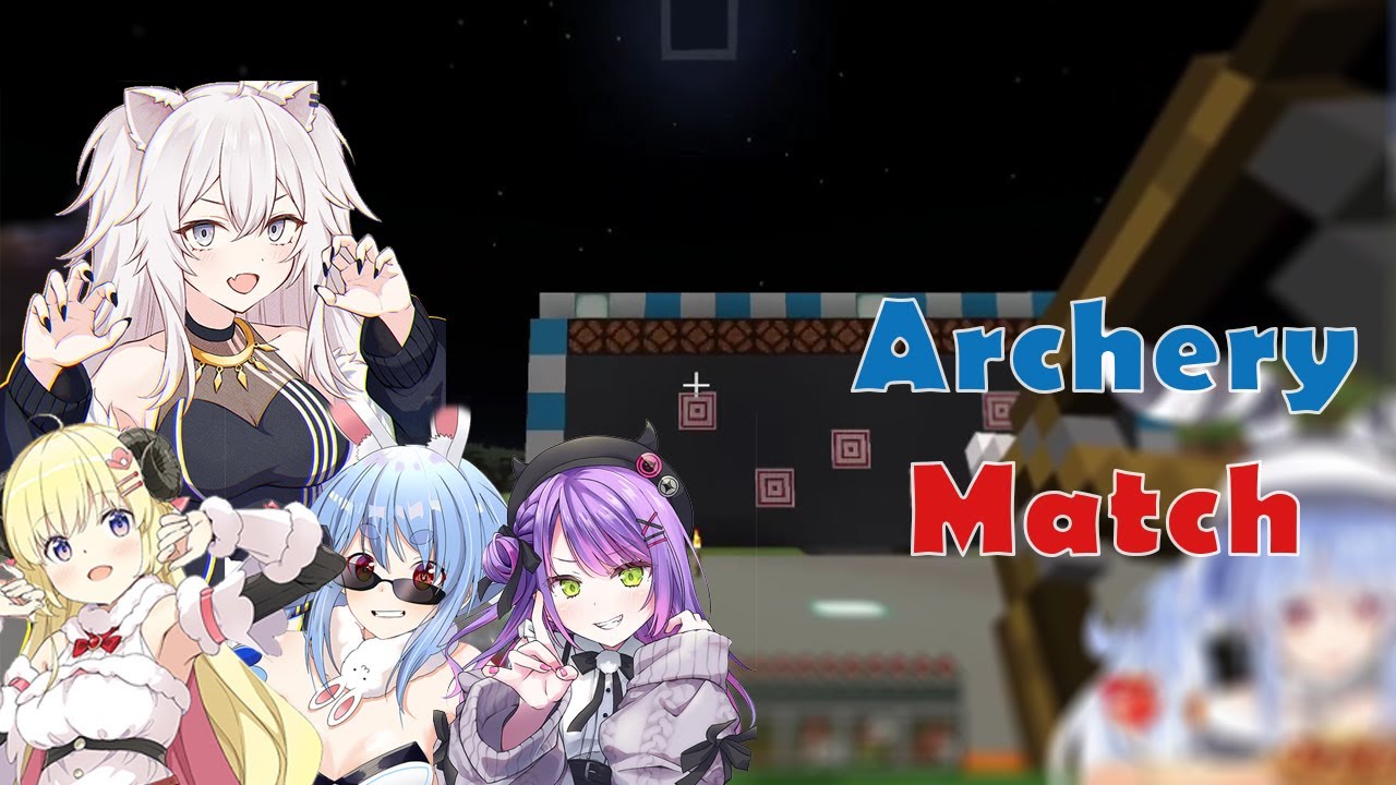Archery Match between Botan, Pekora, Towa, and Watame.... Who is the best Bowman???