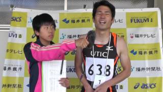 20160507 08 第55回福井県陸上競技選手権大会男子400mH優勝インタビュー