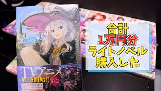 ライトノベルを1万円分購入したので紹介した動画です