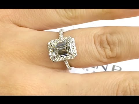 2 Carat Emerald Cut Diamond Engagement Ring