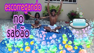 Desafio Escorregando No Sabão Lelezinha E Miguel