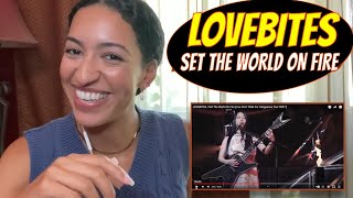Opera Singer reacts to Lovebites Set The World On Fire | Tea Time With Jules