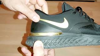 Nike React Running Shoes Black Gold