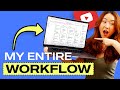 My entire youtube workflow from az planning filming uploading and more