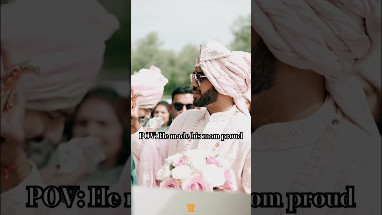 Q: why you love Natasha, A: ❤️, wedding entry, Gujrati wedding, ribbon cutting by groom.