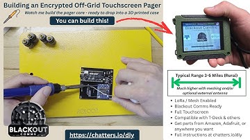 Building an Encrypted Off-Grid Pager - LoRa & Mesh Enabled. Full Hardware Assembly Demo